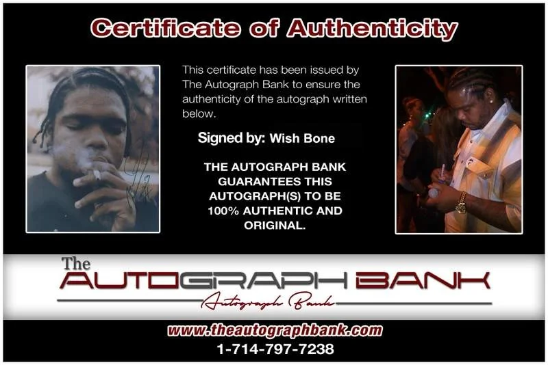 Wish Bone — Wish Bone Thugs N Harmony signed rap 8x10 photo W/Cert Autographed (A1233), изображение 2