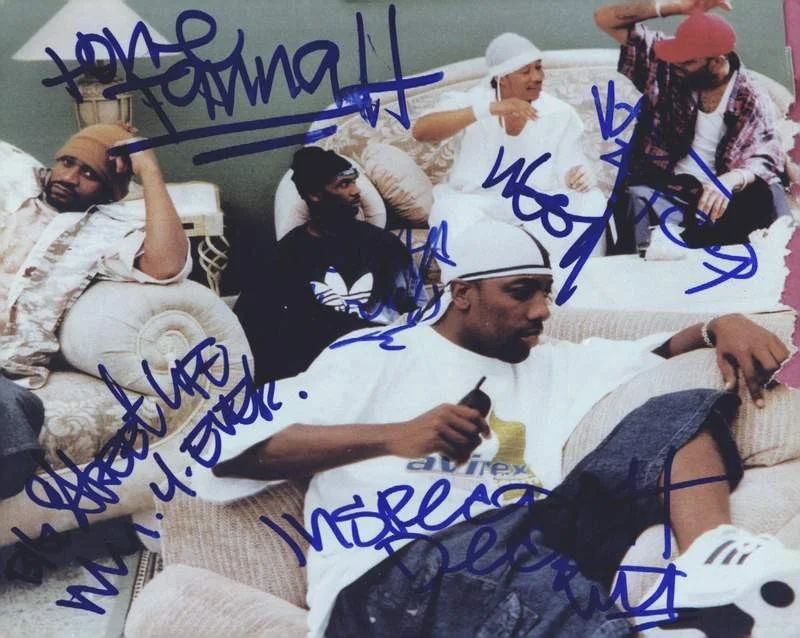 Wu-Tang Clan — Wu-Tang Clan authentic signed rap 8x10 photo W/Certificate Autographed (A1269)