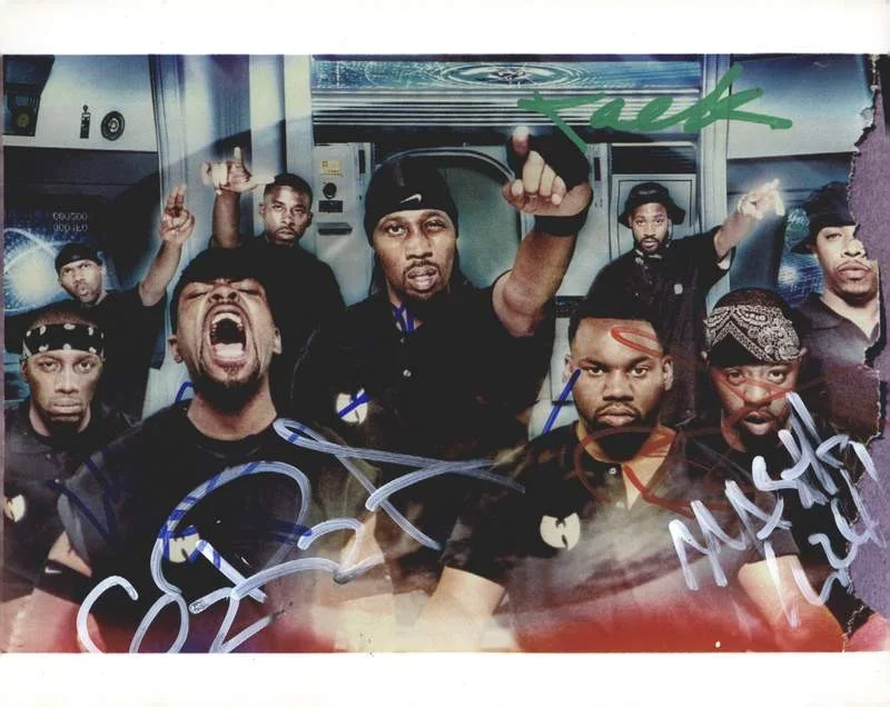 Wu-Tang Clan — Wu-Tang Clan authentic signed rap 8x10 photo W/Certificate Autographed (A1266)