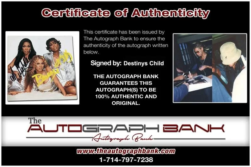 Destinys Child — Destiny's Child signed Survivor CD booklet W/Cert Autographed Beyonce Knowles, image 2
