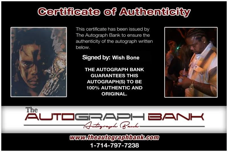 Wish Bone — Wish Bone Thugs N Harmony signed rap 8x10 photo W/Cert Autographed (A1255), image 2