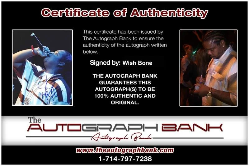 Wish Bone — Wish Bone Thugs N Harmony signed rap 8x10 photo W/Cert Autographed (A1230), изображение 2