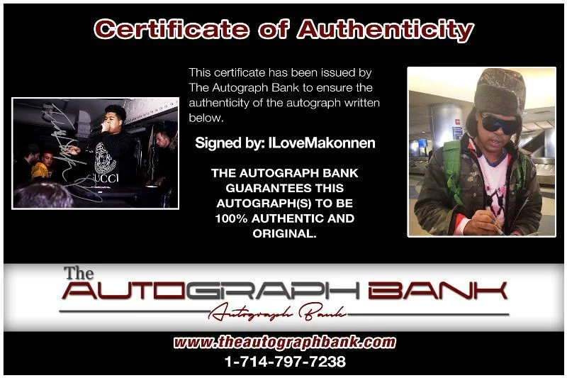 ILoveMakonnen — ILoveMakonnen authentic signed RAP 10x15 photo W/ Certificate Autographed 419c1, изображение 2
