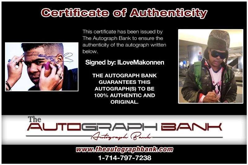 ILoveMakonnen — ILoveMakonnen authentic signed RAP 10x15 photo W/ Certificate Autographed 419q1, изображение 2