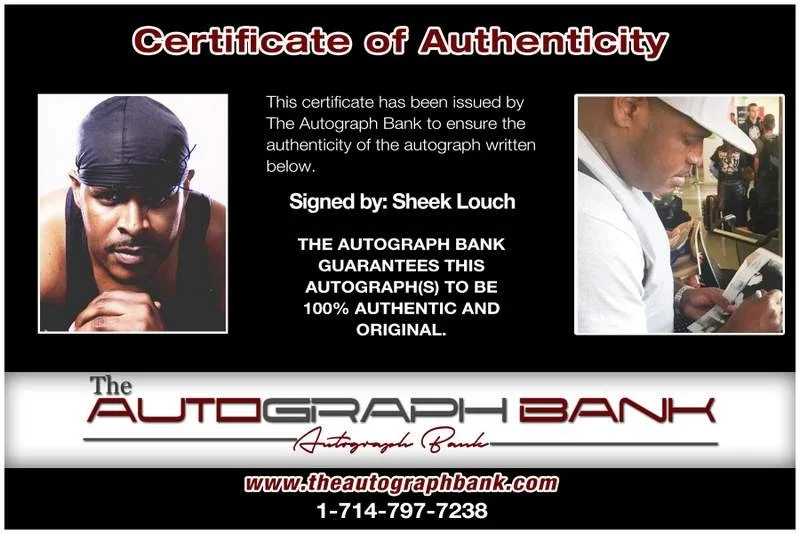 Sheek Louch — The Lox Sheek Louch authentic signed rap 8x10 photo W/Cert Autographed A00407, изображение 2
