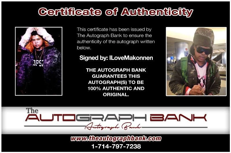 ILoveMakonnen — ILoveMakonnen authentic signed RAP 10x15 photo W/ Certificate Autographed 419o1, image 2