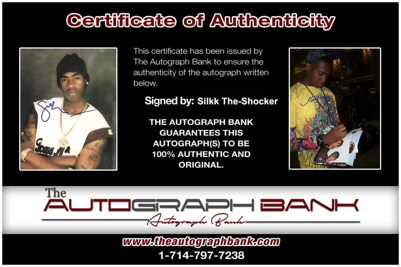 Silkk The Shocker — Silkk The-Shocker authentic signed rap 8x10 photo W/Certificate Autographed 1080, image 2