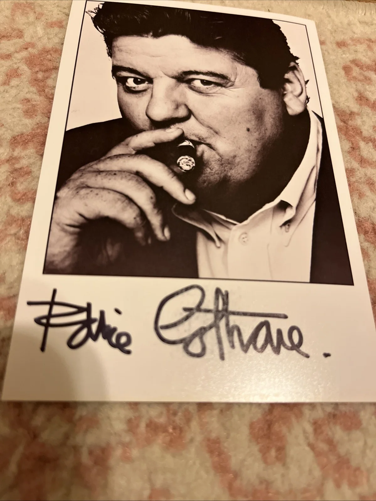 Robbie Coltrane 4” By 6” Photo Signed, image 2