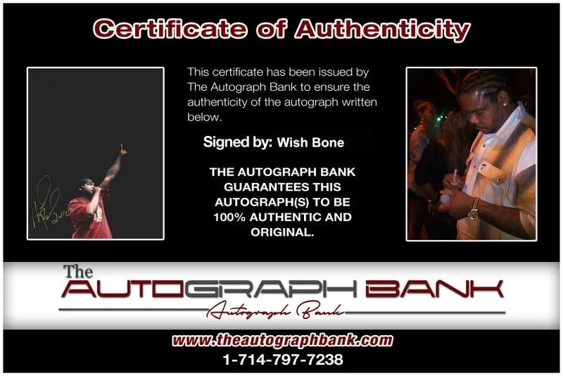Wish Bone — Wish Bone Thugs N Harmony signed rap 8x10 photo W/Cert Autographed (A1252), изображение 2