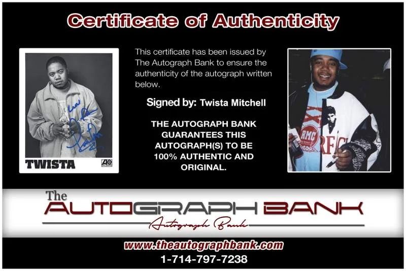 Twista — Twista Mitchell authentic signed rap 8x10 photo W/Certificate Autographed A1181, image 2
