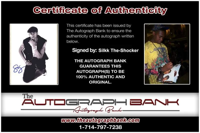 Silkk The Shocker — Silkk The-Shocker authentic signed rap 8x10 photo W/Certificate Autographed 1088, изображение 2