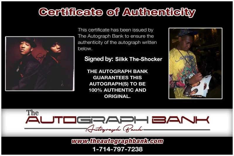 Silkk The Shocker — Silkk The-Shocker authentic signed rap 8x10 photo W/Certificate Autographed 1085, image 2