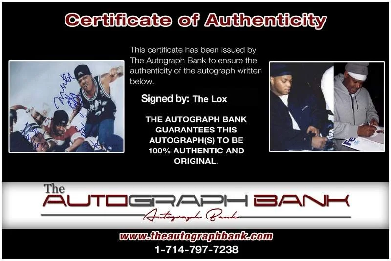 The Lox — The Lox authentic signed rap 8x10 photo W/Certificate Autographed (A1168), image 2