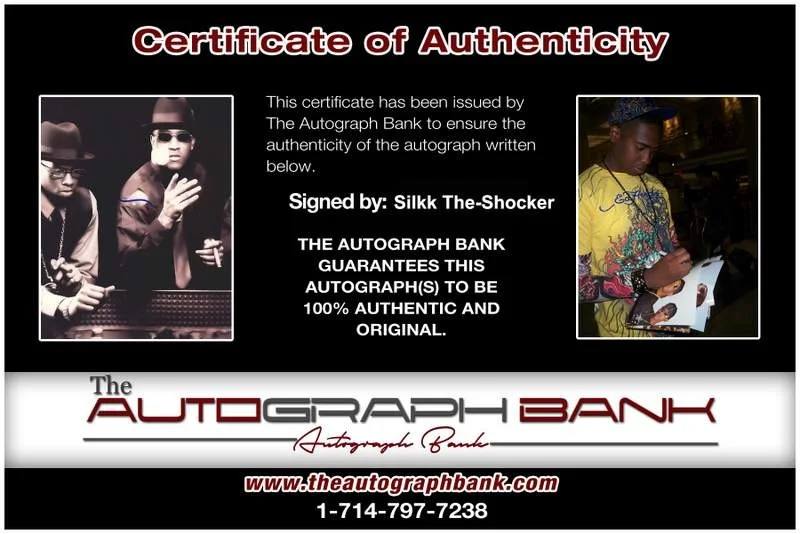 Silkk The Shocker — Silkk The-Shocker authentic signed rap 8x10 photo W/Certificate Autographed 1100, изображение 2