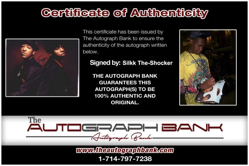 Silkk The Shocker — Silkk The-Shocker authentic signed rap 8x10 photo W/Certificate Autographed 1093, изображение 2