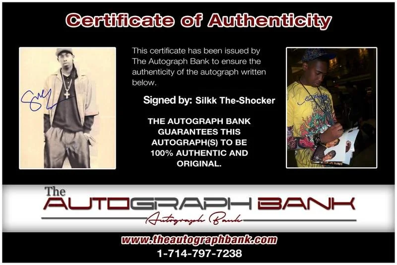 Silkk The Shocker — Silkk The-Shocker authentic signed rap 8x10 photo W/Certificate Autographed 1079, изображение 2