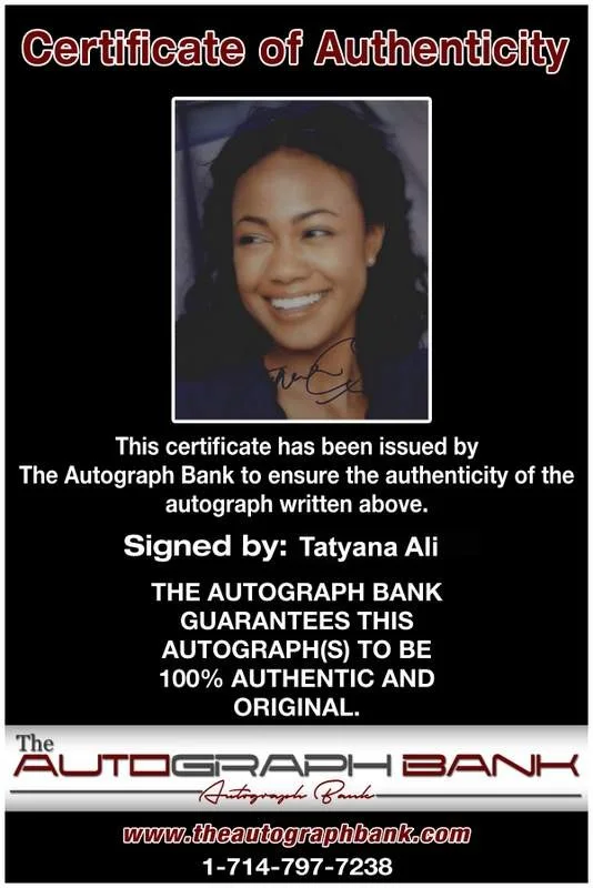 Tatyana Ali — Tatyana Ali authentic signed rap 8x10 photo W/Certificate Autographed (A1160), изображение 2