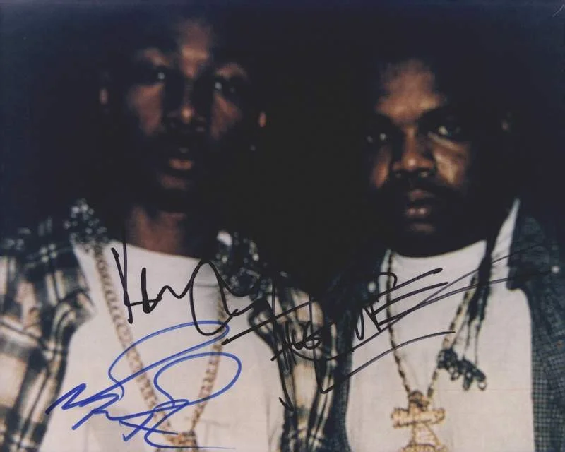 Wish & Krayzie Bone — Wish Krayzie Bone Thugs authentic signed rap 8x10 photo W/Cert Autographed A1217