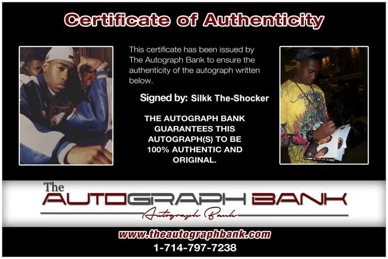 Silkk The Shocker — Silkk The-Shocker authentic signed rap 8x10 photo W/Certificate Autographed 1090, изображение 2