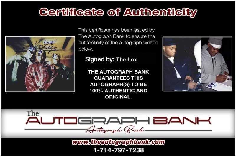 The Lox — The Lox authentic signed rap 8x10 photo W/Certificate Autographed (A1164), изображение 2