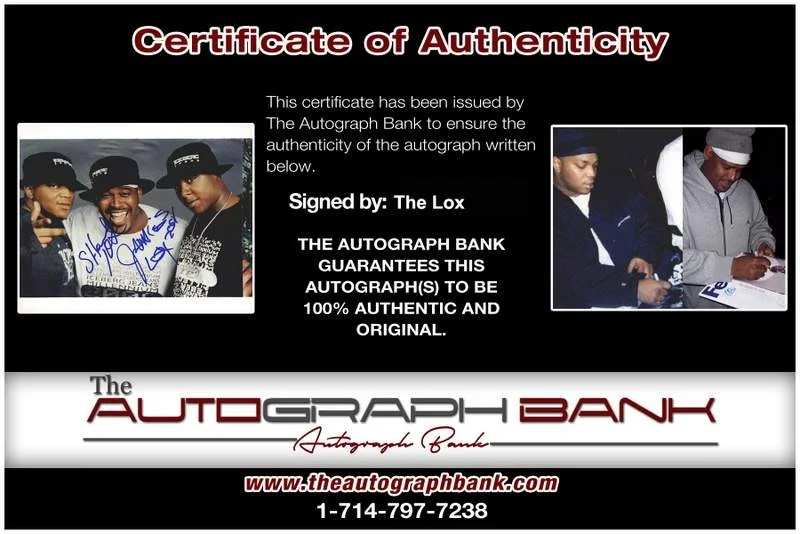 The Lox — The Lox authentic signed rap 8x10 photo W/Certificate Autographed (A1165), image 2