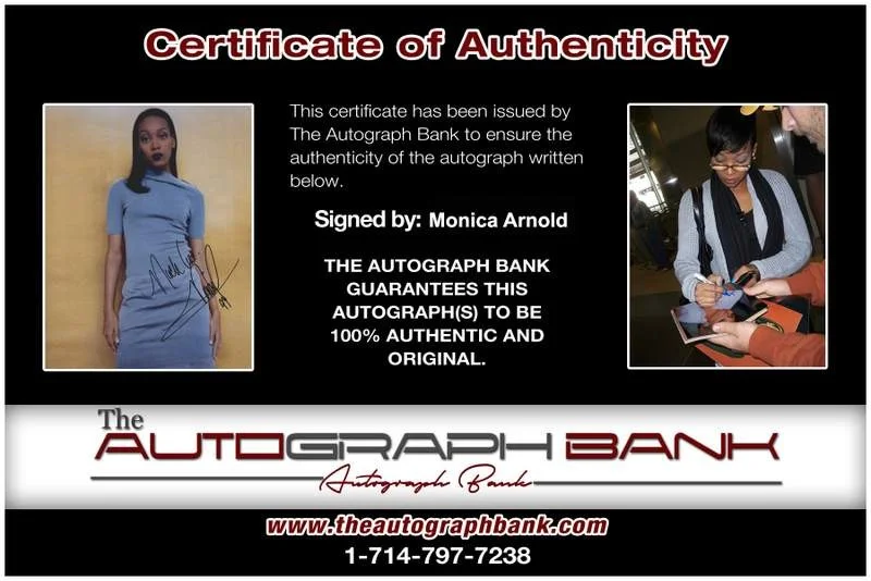 Monica Arnold — Monica Arnold authentic signed rap 8x10 photo W/Certificate Autographed (A0959), image 2