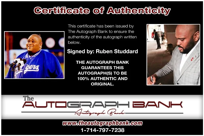 Ruben Studdard — Ruben Studdard authentic signed RAP 8x10 photo W/ Certificate Autographed 125-i, image 2