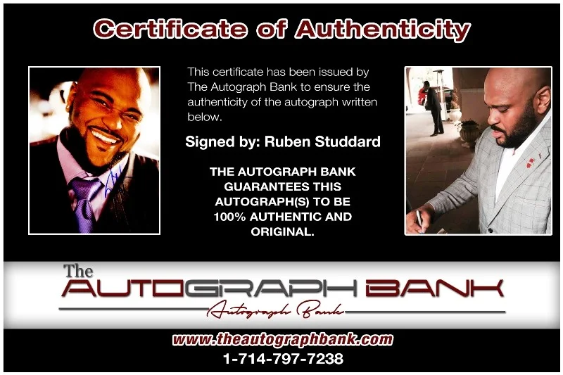 Ruben Studdard — Ruben Studdard authentic signed RAP 8x10 photo W/ Certificate Autographed 125-m, image 2