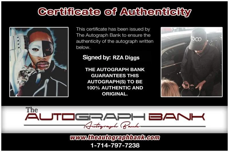 Rza — Wu Tang Clan Rza authentic signed rap 8x10 photo W/Certificate Autographed 1040, image 2