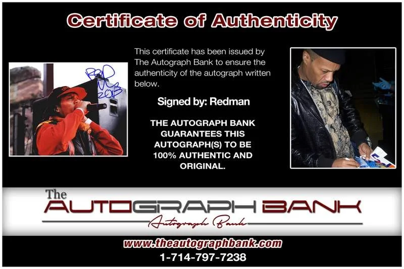 Redman — Redman authentic signed rap 8x10 photo W/Certificate Autographed (A00357), image 2