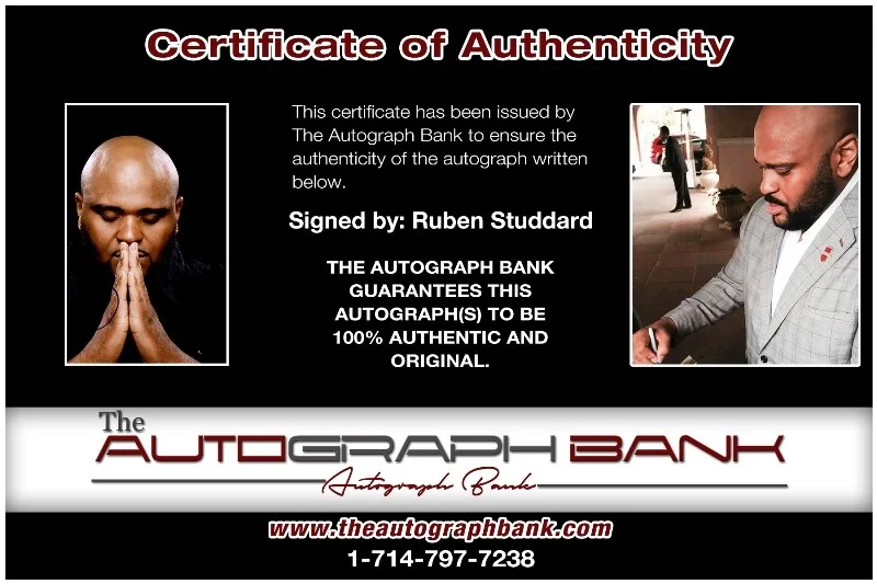 Ruben Studdard — Ruben Studdard authentic signed RAP 8x10 photo W/ Certificate Autographed 125-h, изображение 2