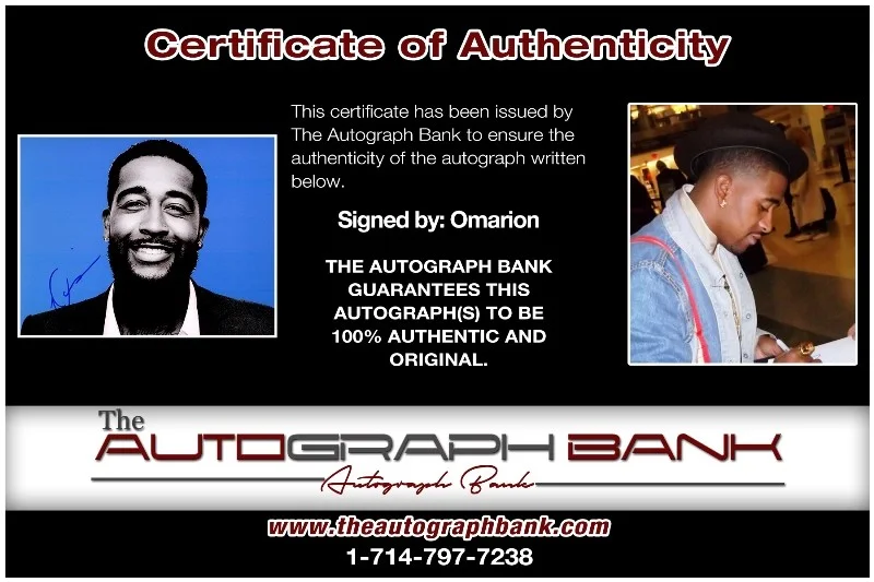 Omarion — Omarion authentic signed RAPPER 8x10 photo W/ Certificate Autographed (26-g)