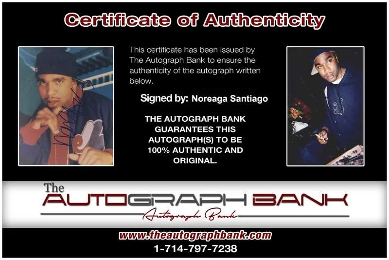 Noreaga Nore — Noreaga Santiago authentic signed rap 8x10 photo W/Certificate Autographed A0997, изображение 2