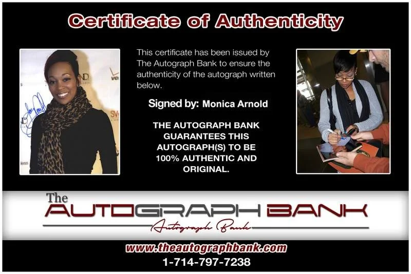 Monica Arnold — Monica Arnold authentic signed rap 8x10 photo W/Certificate Autographed (A0948), image 2