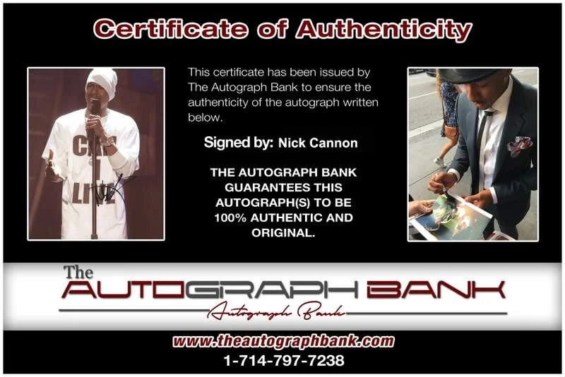 Nick Cannon — Nick Cannon authentic signed rap 8x10 photo W/Certificate Autographed (A0991), image 2
