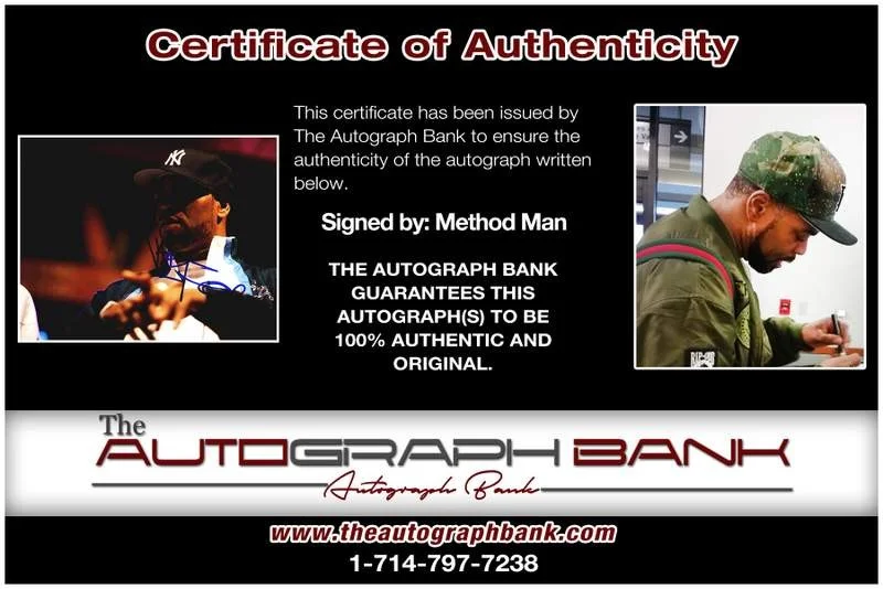 Method Man — Wu Tang Clan Method Man authentic signed rap 8x10 photo |Cert Autographed A00683, image 2