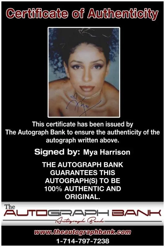 Mya Harrison — Mya Harrison authentic signed rap 8x10 photo W/Certificate Autographed (A0976), image 2