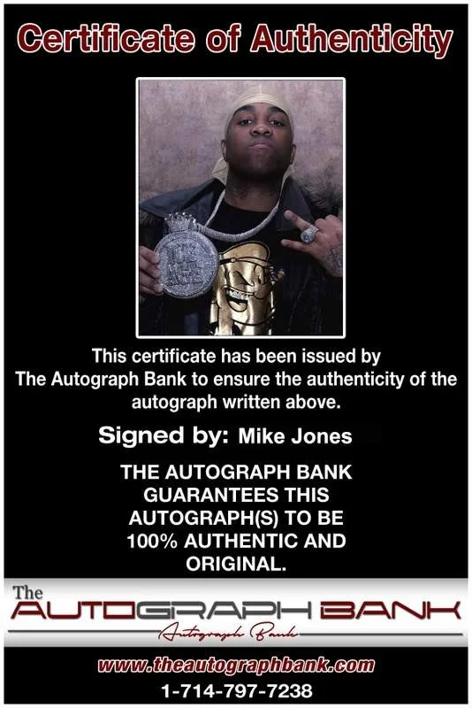 Mike Jones — Who Mike Jones authentic signed rap 8x10 photo W/Certificate Autographed (A0924), изображение 2