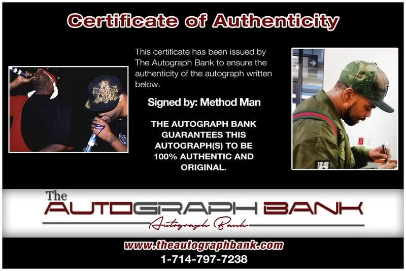 Method Man — Wu Tang Clan Method Man authentic signed rap 8x10 photo |Cert Autographed A00701, image 2