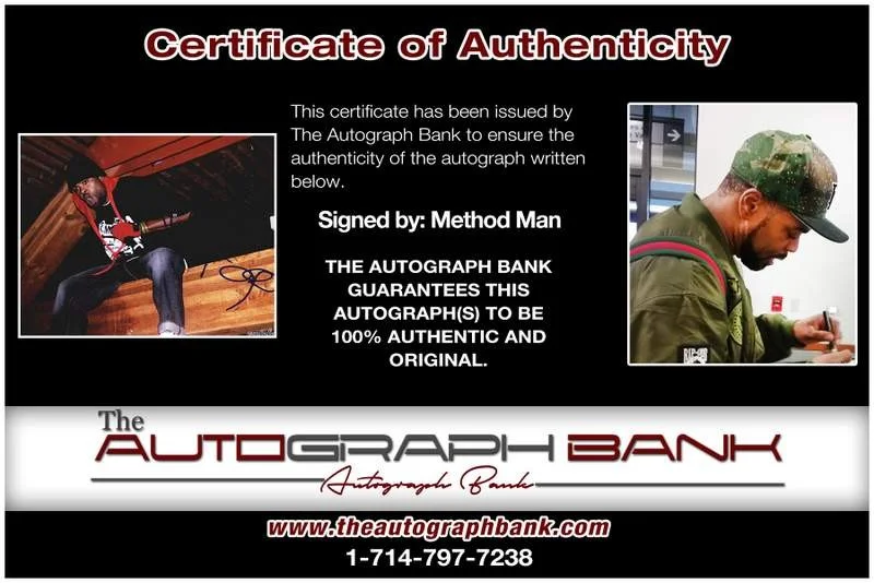 Method Man — Wu Tang Clan Method Man authentic signed rap 8x10 photo |Cert Autographed A00698, image 2