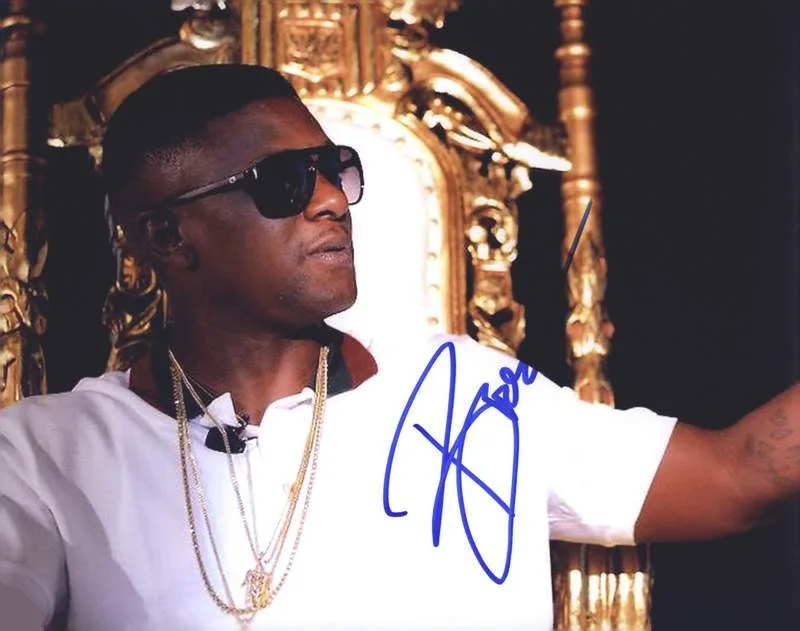 Lil Boosie — Trill ENT Lil Boosie signed rap 8x10 photo W/Certificate Autographed (A0846)