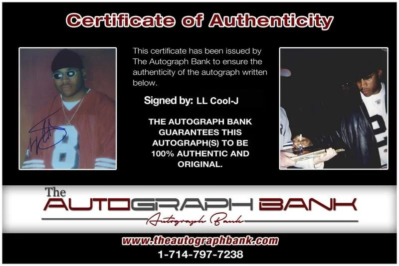 Ll Cool J — Ll Cool-J authentic signed rap 8x10 photo W/Certificate Autographed (A0880), image 2