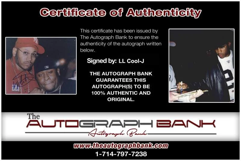 Ll Cool J — Ll Cool-J authentic signed rap 8x10 photo W/Certificate Autographed (A0879), изображение 2