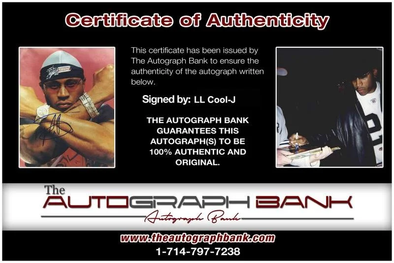 Ll Cool J — Ll Cool-J authentic signed rap 8x10 photo W/Certificate Autographed (A0881), image 2