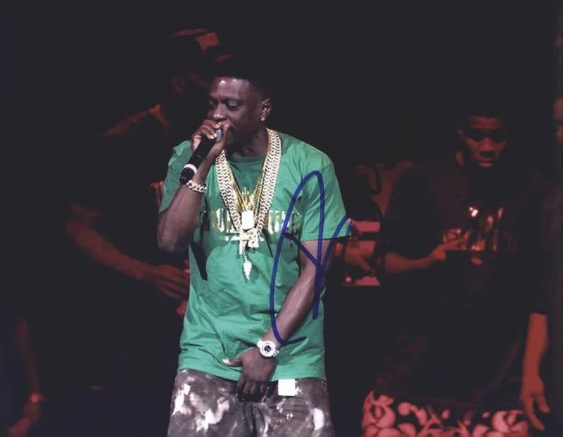 Lil Boosie — Trill ENT Lil Boosie signed rap 8x10 photo W/Certificate Autographed (A0855)