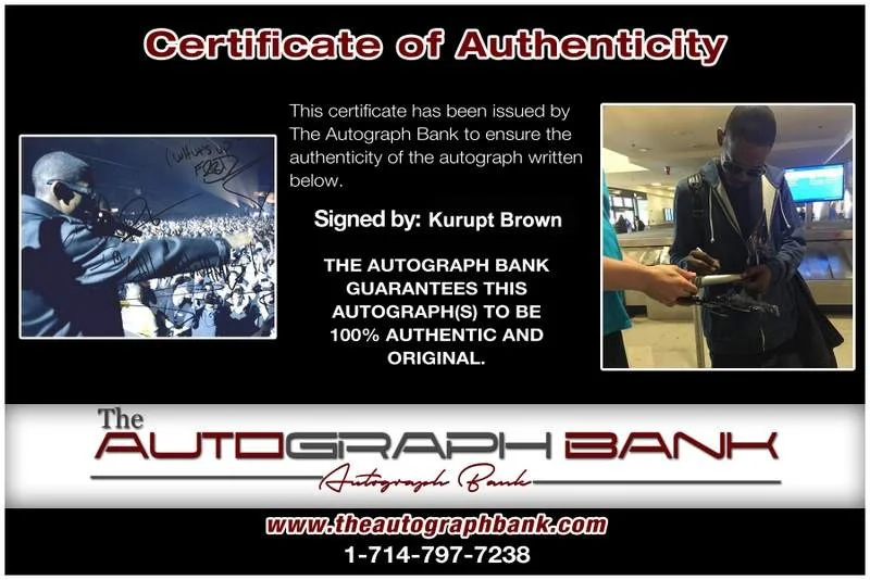 Kurupt — Death Row Kurupt authentic signed rap 8x10 photo W/Certificate Autographed A0770, image 2