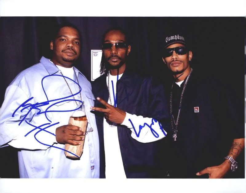 Krayzie & Layzie & Wish Bone — Krayzie Layzie Wish Bone Thugs N Harmony signed 8x10 photo W/Cert Autograph 0673