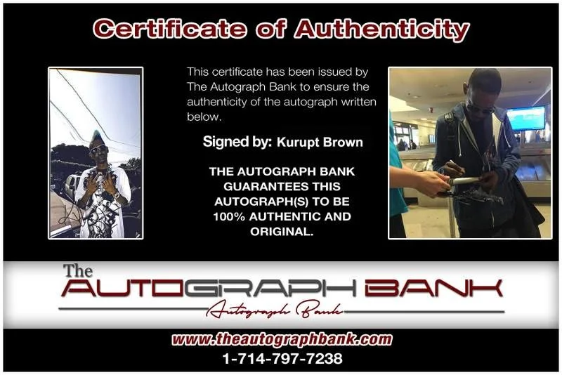 Kurupt — Death Row Kurupt authentic signed rap 8x10 photo W/Certificate Autographed A0771, изображение 2