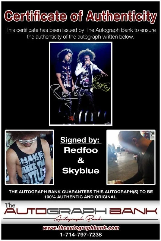 Lmfao — LMFAO Party Rock authentic signed RAP 8x10 photo W/ Certificate Autographed A17, image 2