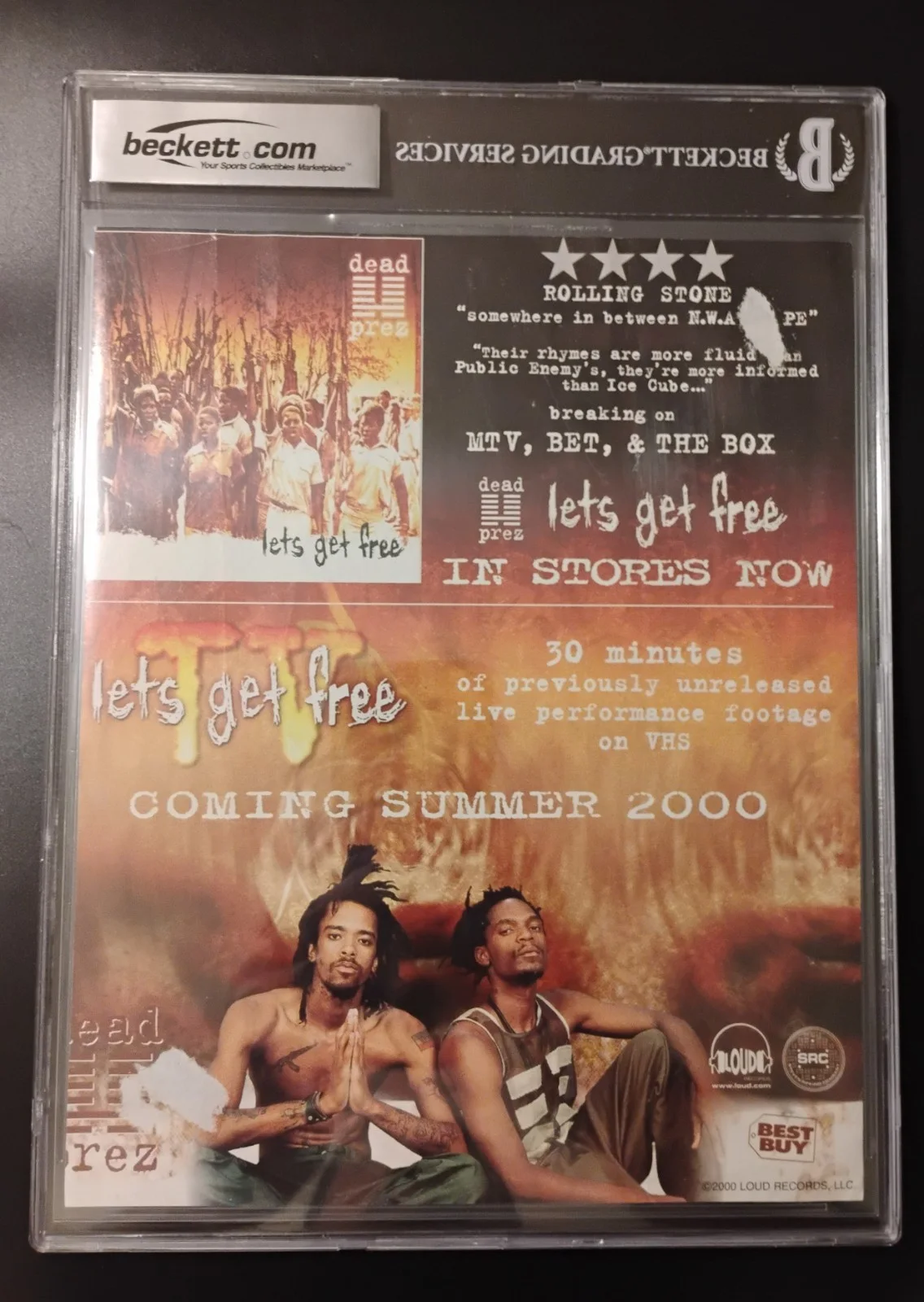 Jurassic 5 Beckett Slabbed Authentic Autograph Page Rare 8x10" Auto Signed Rap, image 2
